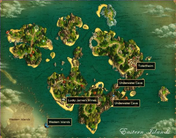Bild: Karte von den Östlichen Inseln