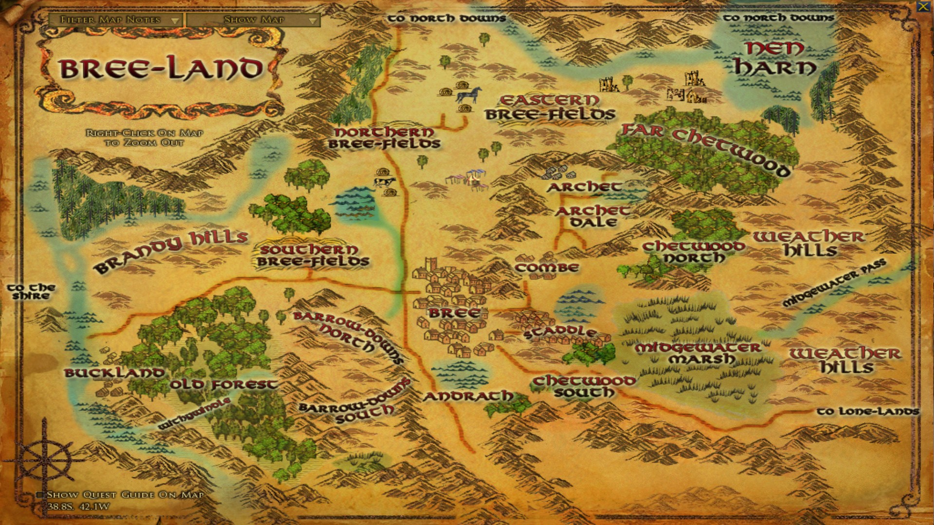 Image: Map of Bree-Land