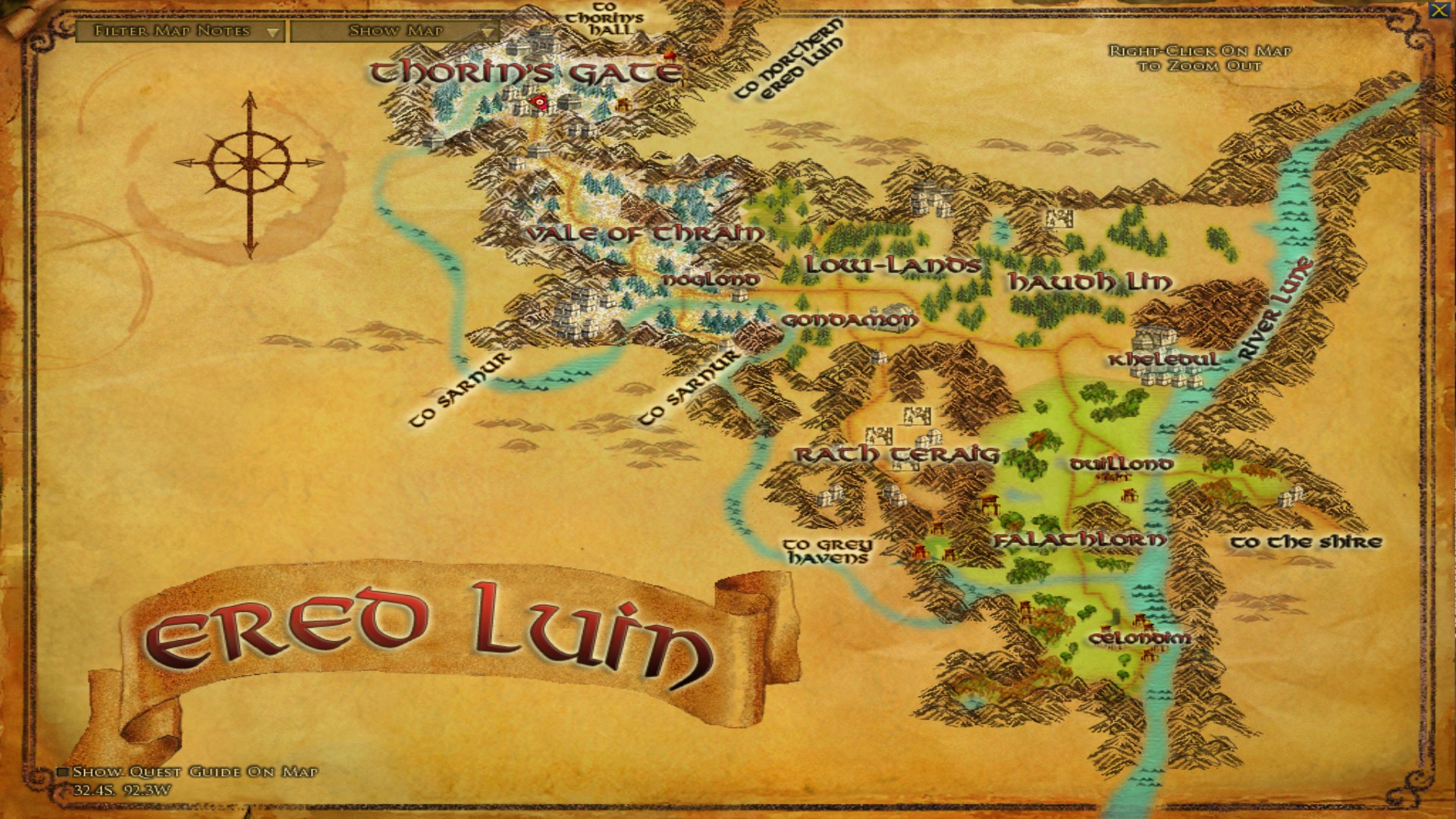 Bild: Karte von Ered Luin